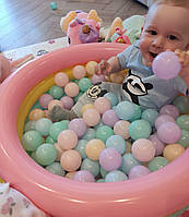 Сухий басейн 2в1, набір кульки 180 шт + басейн 61х22 см + насос, фото 3