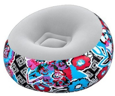 Надувне крісло Bestway 75111 (Висота 66 x Діаметр 112см) Inflate-A-Chair Floral, фото 1
