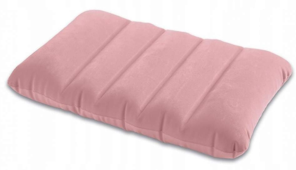 Надувна подушка Intex 68676-turquoise (43 x 28 x 9см) рожева, фото 1