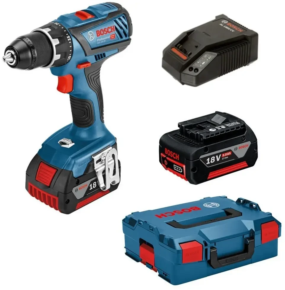 Bosch GSR 18V-28 Professional  Акумуляторний дриль-шуруповерт комплект, фото 1
