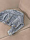 Укорочена джинсова куртка жіноча оверсайз з кишенями (р. 42-44) 10KU1287, фото 6
