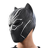 Маска Чорна Пантера RESTEQ для дорослих - з фільму «Месники», універсальний розмір, фото 5