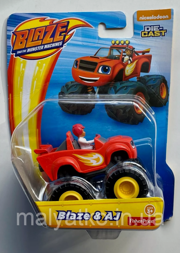 Вспыш і диво-машинки з героєм Ей-Джей Fisher-Price Nickelodeon Blaze & AJ, фото 1