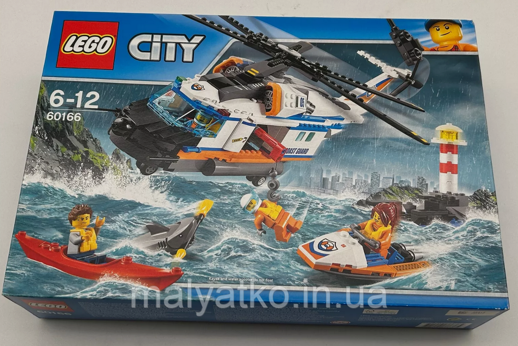 Лего Lego City Надпотужний рятувальний вертоліт 60166 Heavy-duty Rescue Helicopter, фото 1