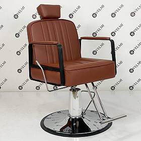 Перукарське чоловіче крісло Barber Bronx крісло з підголівником та підніжкою для барбершопу