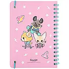 Блокнот на спіралі Kite Aggretsuko AR25-190, A5, 80 аркушів, клітинка, фото 3