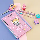 Блокнот на спіралі Kite Aggretsuko AR25-190, A5, 80 аркушів, клітинка, фото 4