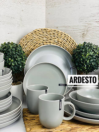 Набір посуду 18 ін. Ardesto Cremona Dusty grey AR0018GRC, фото 1