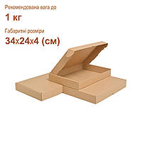 Поштова коробка 34х24х5 (см) 1 кг бура