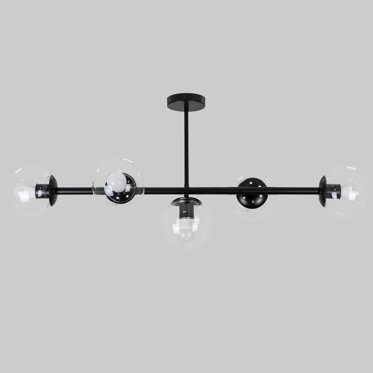 Стельова сучасна люстра "Modern Luxe " (52-9906-5 BK+CL)