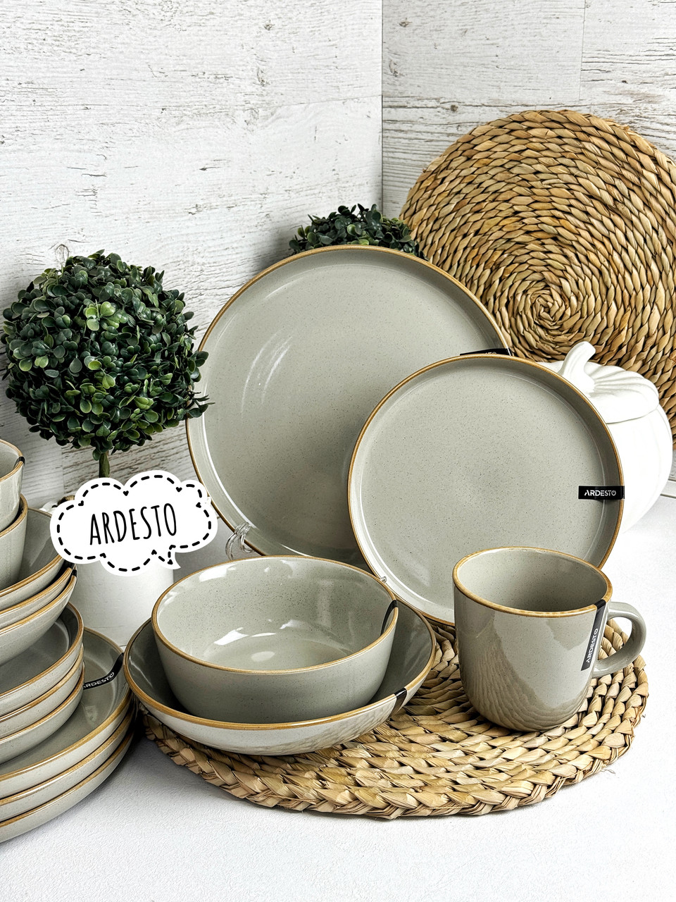 Набір посуду 14 ін. Ardesto Apulia AR0014AG