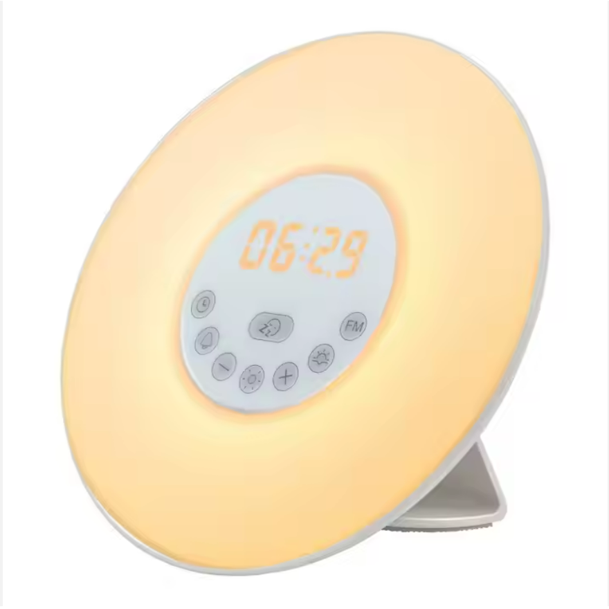 Світловий будильник-нічник Світильник - будильник (коло), фото 1