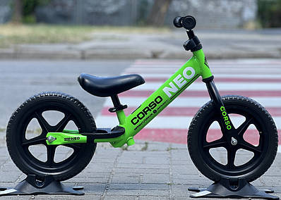 Біговел велобіг 12" Corso NEO EN-36900 EVA піна салатовий