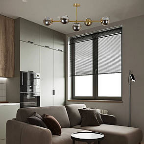 Стельова сучасна люстра "Modern Luxe " (52-9906-5 BRZ+BK), фото 3