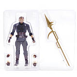 Фігурка Капітан Америка Marvel 14 см — колекційна фігурка Avengers із списом, рухомі елементи, подарунок фанату Marvel, фото 2