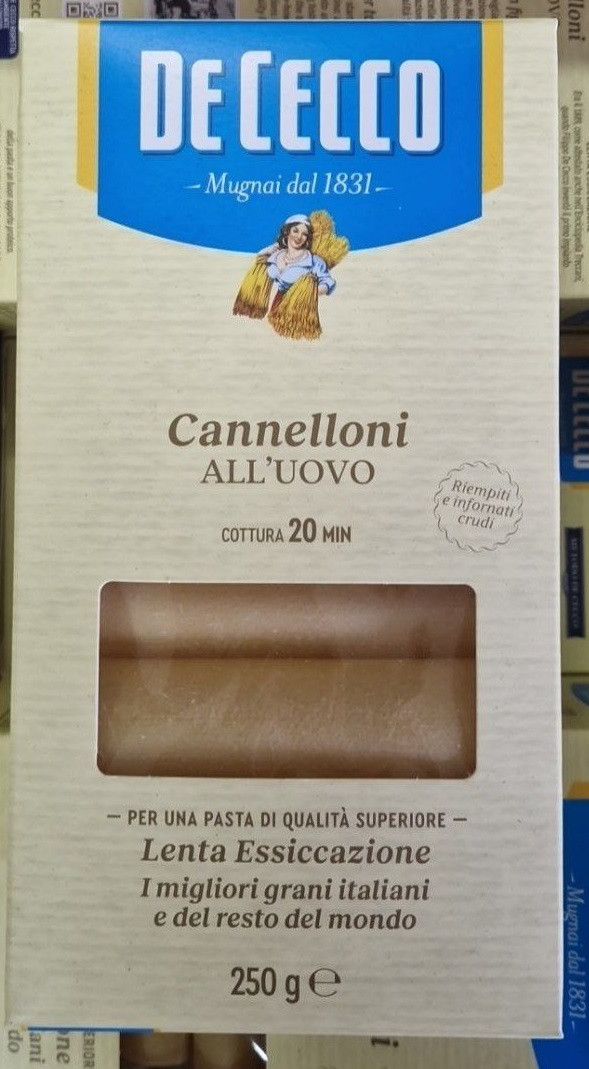 Канелоні De Cecco 250 г., фото 1