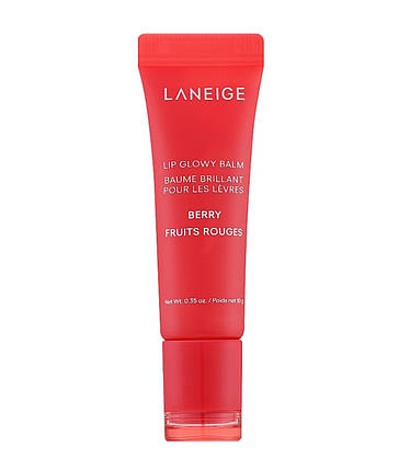 Відтінковий блиск-бальзам для губ Laneige Lip Glowy Balm Berry 10г(без коробки), фото 3