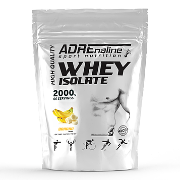 Ізолят Adrenaline Sport Nutrition Isolate 2000 g Банан