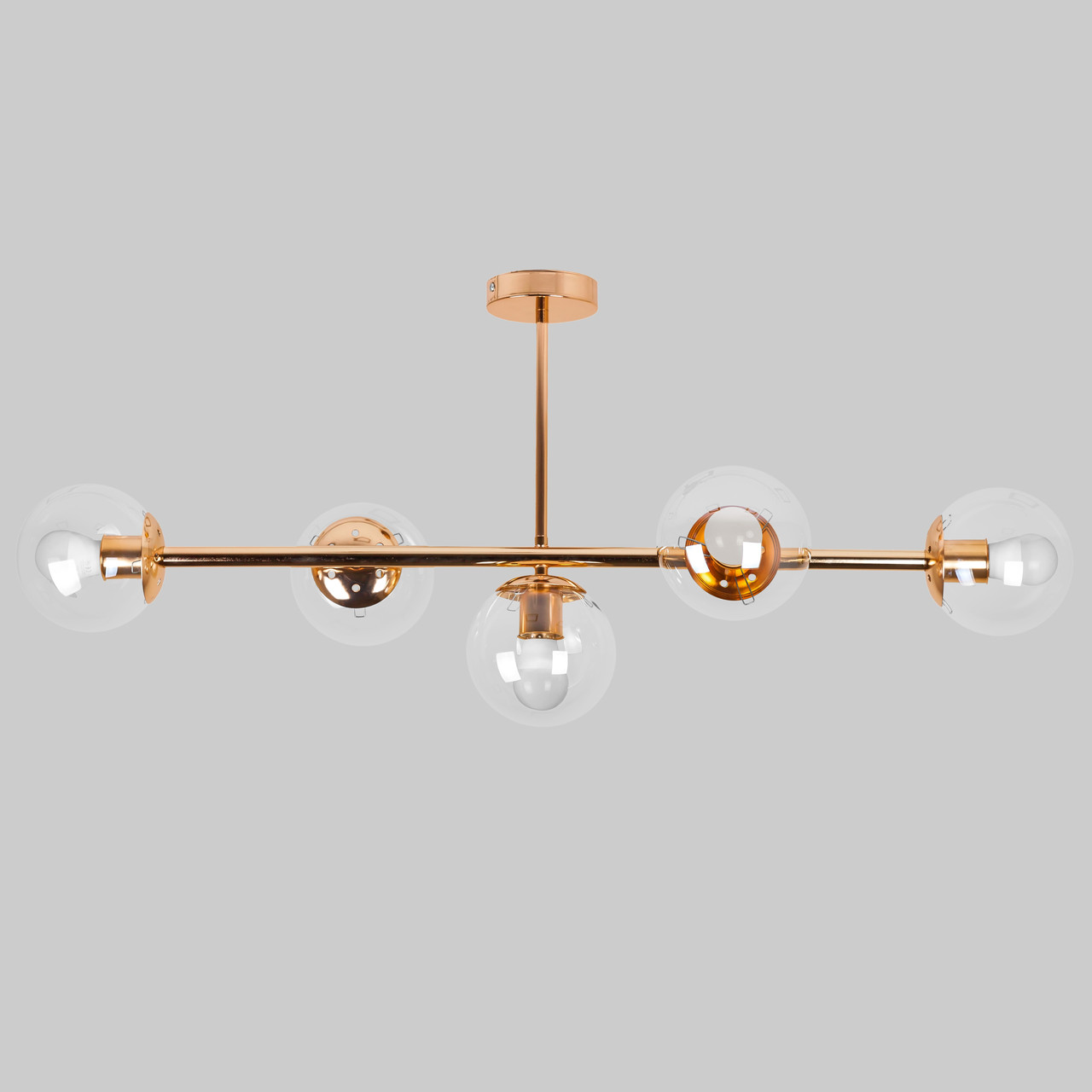 Стельова сучасна люстра "Modern Luxe " (52-9906-5 GOLD+CL)