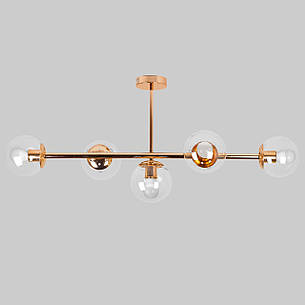 Стельова сучасна люстра "Modern Luxe " (52-9906-5 GOLD+CL), фото 1