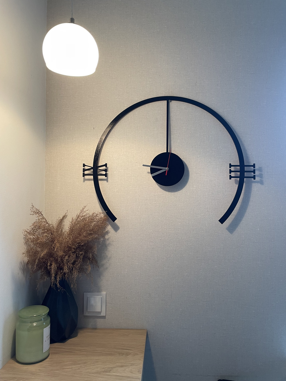 Настінний годинник Мінімалізм, з римськими цифрами, фото 1