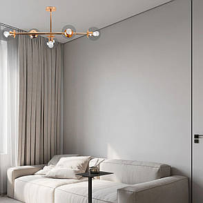 Стельова сучасна люстра "Modern Luxe " (52-9906-5 GOLD+CL), фото 3