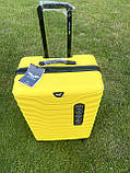 Валіза дорожня на колесах ВЕЛИКА L 75x48x30см 97л Wings PEA01 ЖОВТИЙ, фото 4