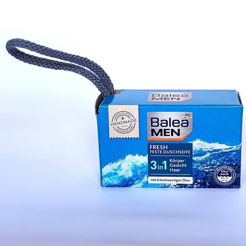 Тверде мило-душ Balea Men Fresh Feste Duschseife 100 г — освіжаюча турбота для чоловіків, фото 1