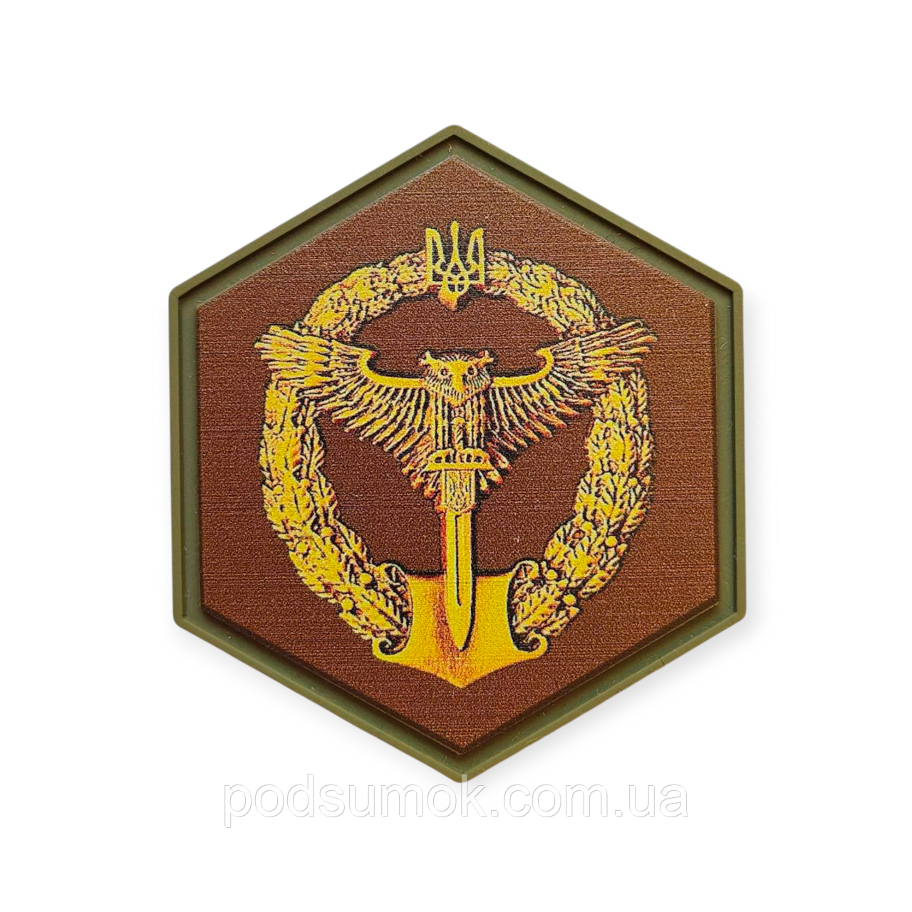 Шеврон ПВХ HEX PATCH H-17 на липучці для велкро патч гумовий, фото 1