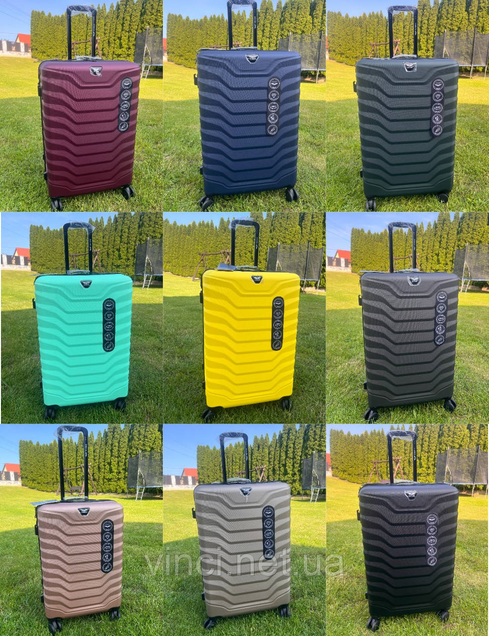 Валіза дорожня на колесах ВЕЛИКА L 75x48x30см 97л Wings PEA01 КОЛЬОРИ НА ВИБІР, фото 1