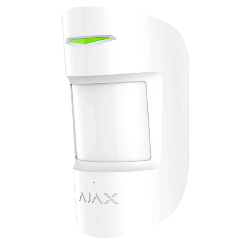 Ajax CombiProtect S (8PD) white Бездротовий комбінований сповіщувач руху та розбиття скла, фото 1