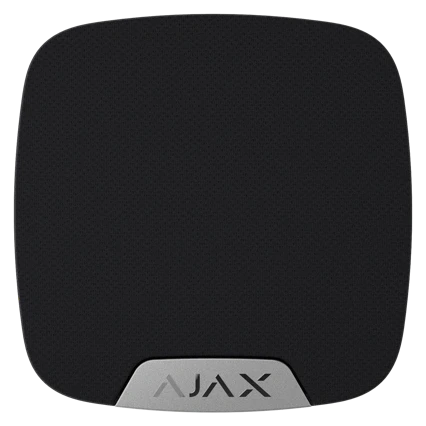 Ajax HomeSiren S (8PD) black с клеммой для дополнительного светодиода Бездротова внутрішня сирена, фото 1