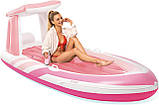 Надувний матрац плотик для плавання "Рожева райська човник" (244x119x97, вініл) 57804, фото 3