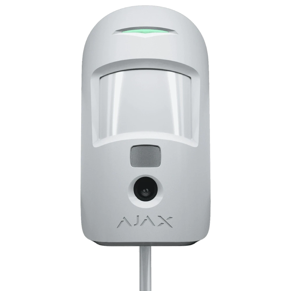 Ajax MotionCam Fibra white Дротовий сповіщувач руху з камерою, фото 1