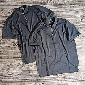 Чоловіча однотонна футболка поло