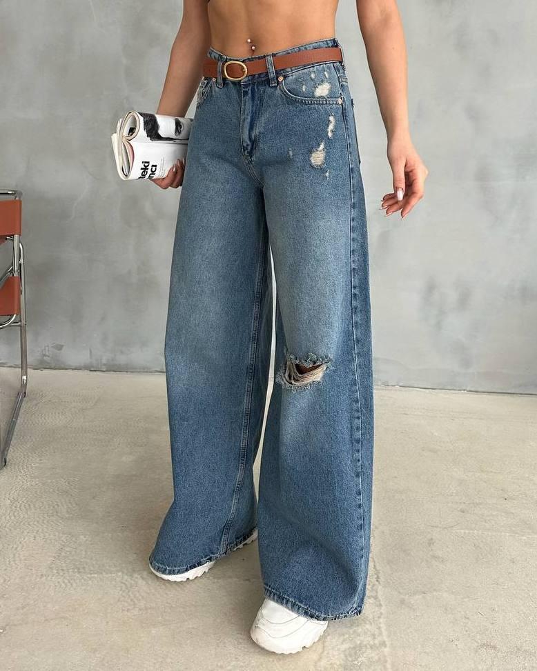 Джинси Palazzo сині. 34, 36, 38, 40, фото 1