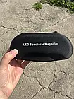 Окуляри лупа бінокулярні зі світлодіодним підсвічуванням 11642DC, фото 10