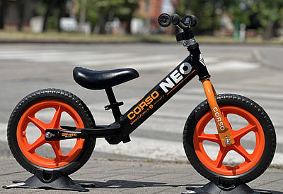 Біговел велобіг 12" Corso NEO EN-69790 EVA піна чорно-помаранчевий