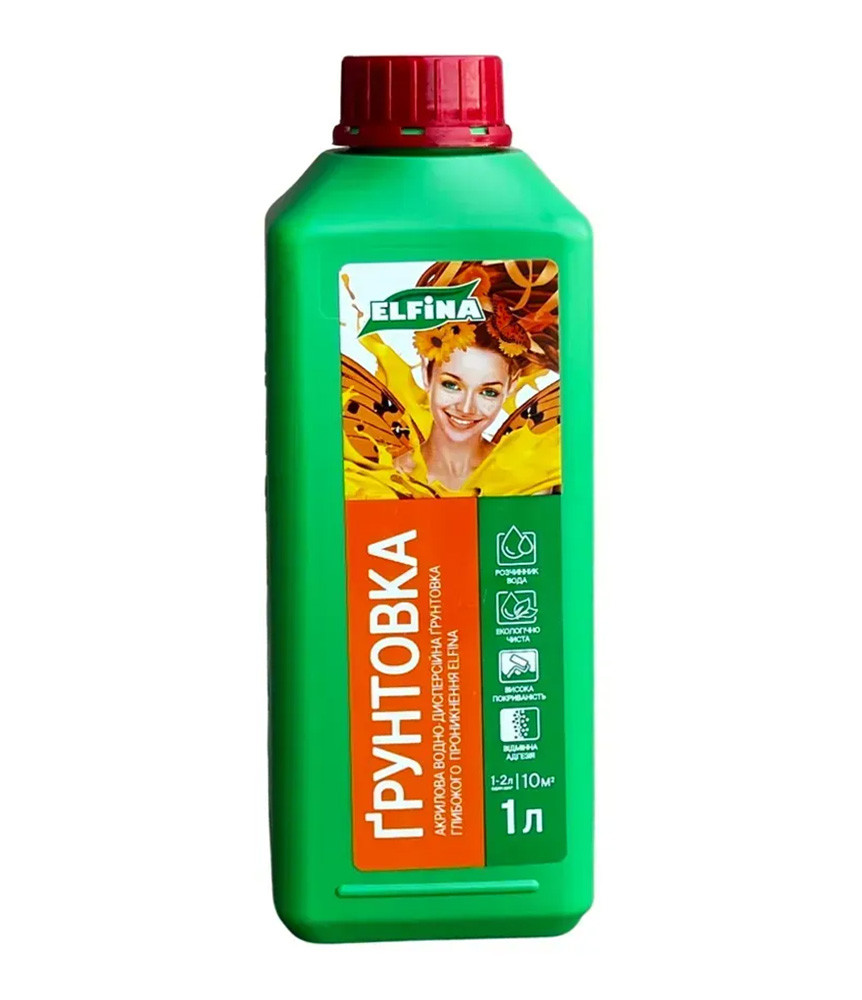 Грунтовка готова до використання 1 л Elfina, фото 1