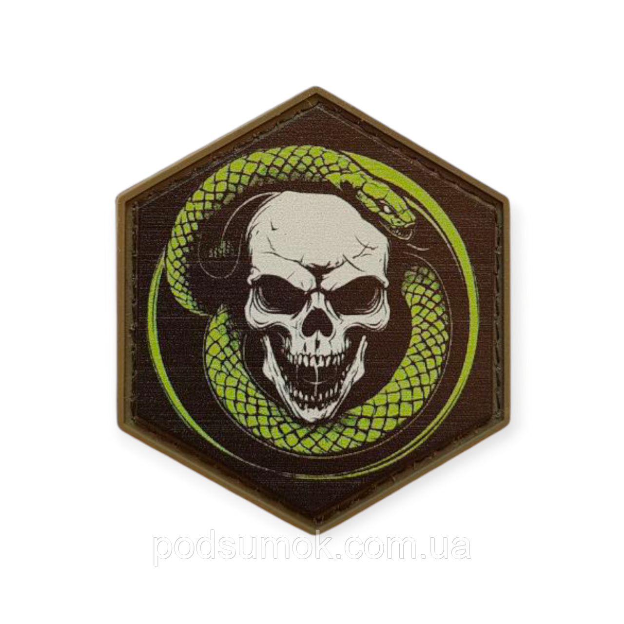 Шеврон ПВХ HEX PATCH H-26 на липучці для велкро патч гумовий, фото 1
