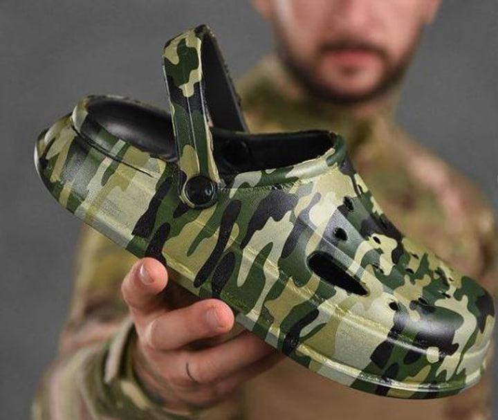 Крокси чоловічі, хакі, комфортні з анатомічною підошвою, 42-43 р., фото 1