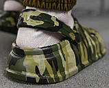 Крокси чоловічі, хакі, комфортні з анатомічною підошвою, 42-43 р., фото 3