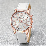 Жіночий годинник кварцовий  Geneva Білий + 4 браслета, фото 7