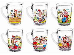 Чашка 320 мл White Coffe Козакі ТМ FARGLASS