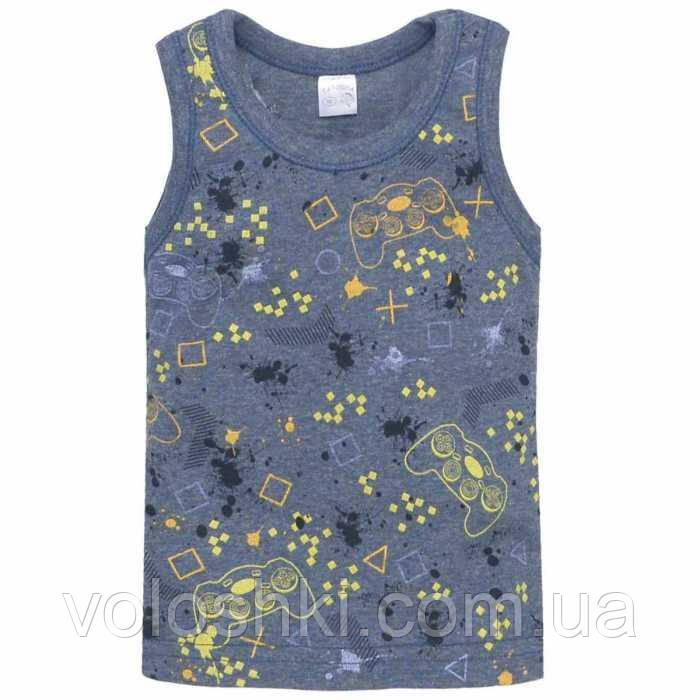 Майка для хлопчика, широка бретель, з малюнком Татошка (розмір 110), фото 1