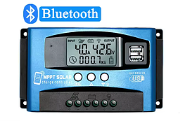 Контролер заряду сонячний 60А MPPT 12/24В Solar з Bluetooth
