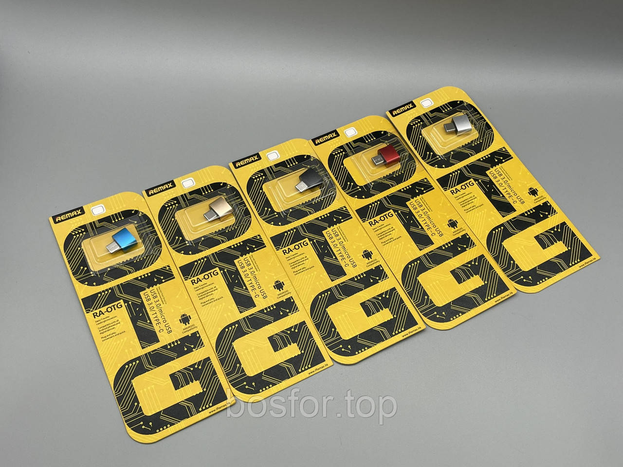 OTG адаптер REMAX USB 3.0 Type C для Android та інших пристроїв чорний RA-OTG BF