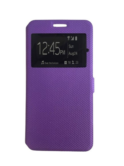 Чохол-книжка "BOOK-COVER З ВІКНОМ СИЛІКОН" MEIZU M5 NOTE VIOLET