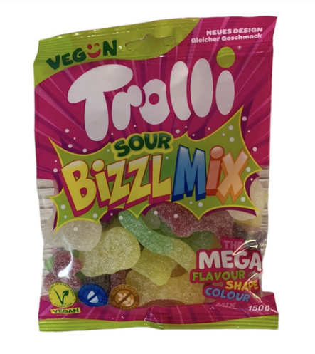 Желейки Trolli Bizzl Mix 150 г, фото 1