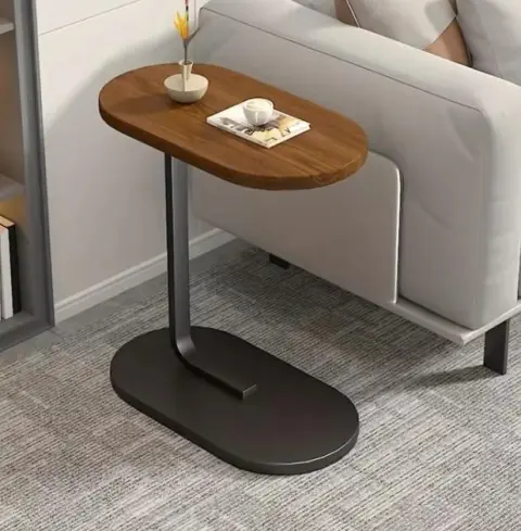 Стіл наддиваний овальний з цільною стільницею (64225) (на одній ніжці)